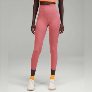 Lululemon Wunder Train High-Rise Tight with Pockets 25" - Brier Rose Color Sz 4